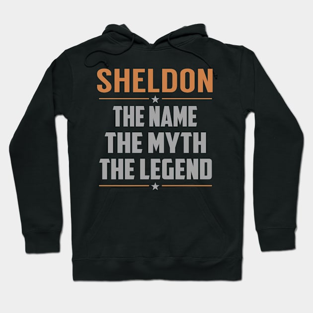 SHELDON The Name The Myth The Legend Hoodie by YadiraKauffmannkq